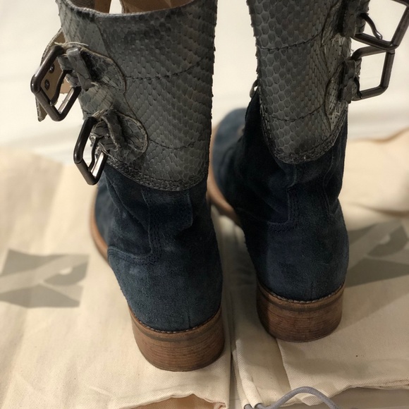 Reed Krakoff Blue Suede boots - Picture 3 of 8